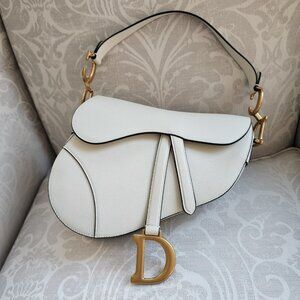 DIOR Saddle Bag in Latte Calfskin - Shoulder and Crossbody Like New